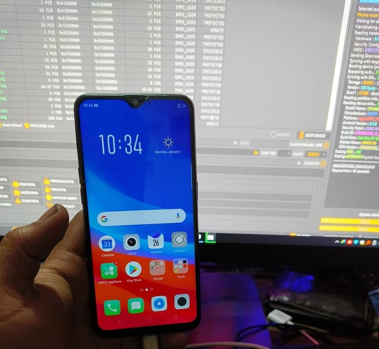 Preview image for Oppo F9 Pro CPH1823EX_11.A.09_UnlockTool Full DeadBoot Auto Recovrey Mode FIX Dump File